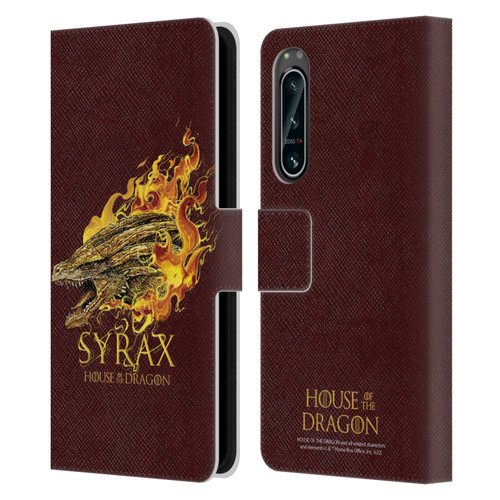 House Of The Dragon: Television Series Art Syrax Leather Book Wallet Case Cover For Sony Xperia 5 IV