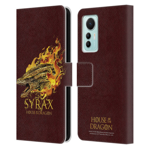 House Of The Dragon: Television Series Art Syrax Leather Book Wallet Case Cover For Xiaomi 12 Lite