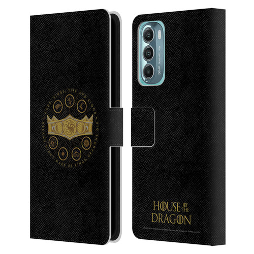 House Of The Dragon: Television Series Graphics Crown Leather Book Wallet Case Cover For Motorola Moto G Stylus 5G (2022)