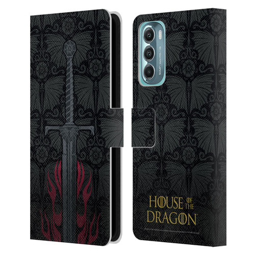 House Of The Dragon: Television Series Graphics Sword Leather Book Wallet Case Cover For Motorola Moto G Stylus 5G (2022)