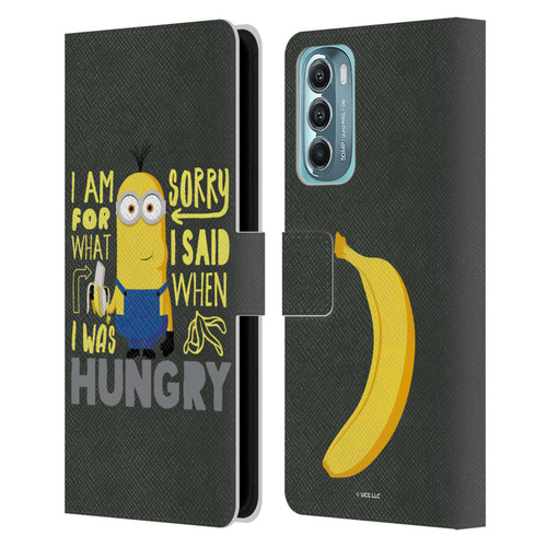 Minions Rise of Gru(2021) Humor Hungry Leather Book Wallet Case Cover For Motorola Moto G Stylus 5G (2022)