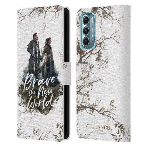 Outlander Composed Graphics Brave The New World Leather Book Wallet Case Cover For Motorola Moto G Stylus 5G (2022)