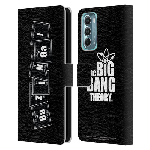 The Big Bang Theory Bazinga Elements Leather Book Wallet Case Cover For Motorola Moto G Stylus 5G (2022)