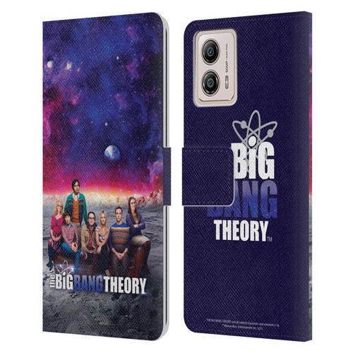 The Big Bang Theory Key Art Season 11 A Leather Book Wallet Case Cover For Motorola Moto G53 5G