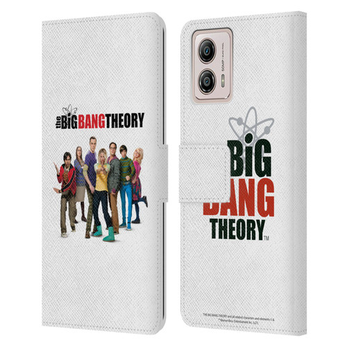 The Big Bang Theory Key Art Season 10 Leather Book Wallet Case Cover For Motorola Moto G53 5G