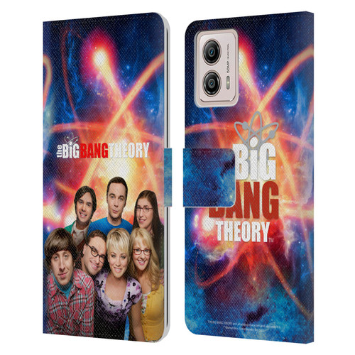The Big Bang Theory Key Art Season 8 Leather Book Wallet Case Cover For Motorola Moto G53 5G