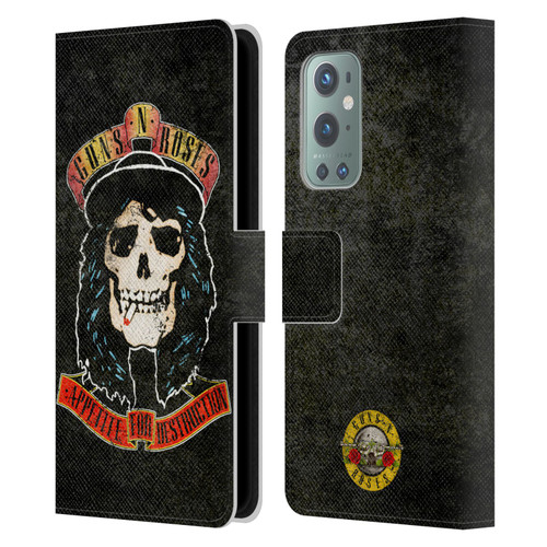 Guns N' Roses Vintage Stradlin Leather Book Wallet Case Cover For OnePlus 9