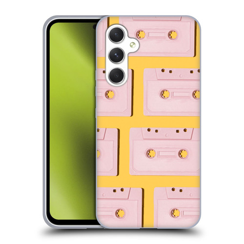 Pepino De Mar Patterns 2 Cassette Tape Soft Gel Case for Samsung Galaxy A54 5G