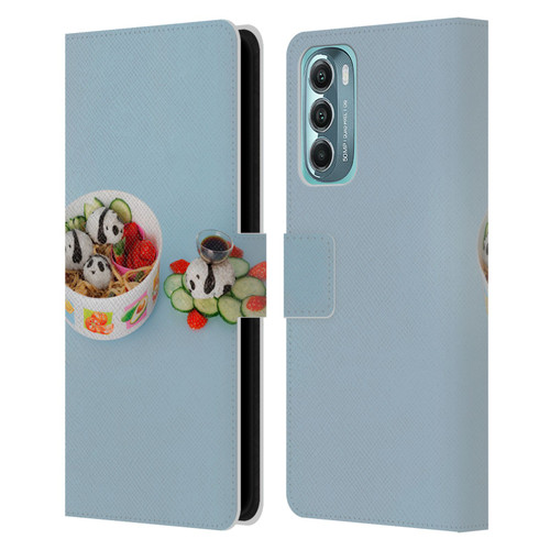 Pepino De Mar Foods Panda Rice Ball Leather Book Wallet Case Cover For Motorola Moto G Stylus 5G (2022)