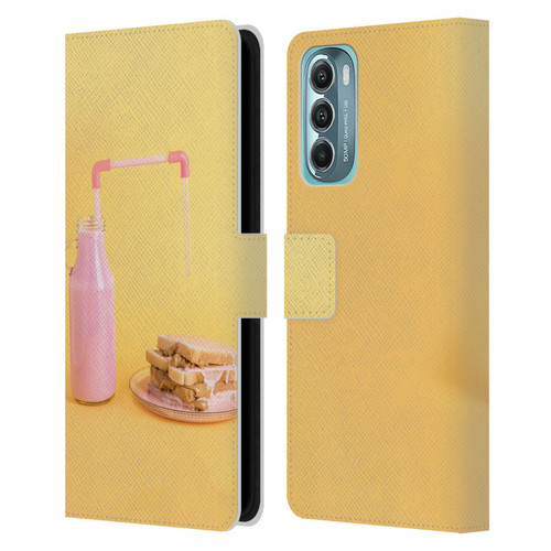 Pepino De Mar Foods Sandwich 2 Leather Book Wallet Case Cover For Motorola Moto G Stylus 5G (2022)