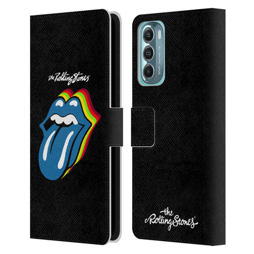 The Rolling Stones Licks Collection Pop Art 2 Leather Book Wallet Case Cover For Motorola Moto G Stylus 5G (2022)