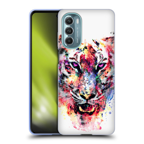 Riza Peker Animals Eye Of The Tiger Soft Gel Case for Motorola Moto G Stylus 5G (2022)