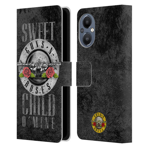 Guns N' Roses Vintage Sweet Child O' Mine Leather Book Wallet Case Cover For OnePlus Nord N20 5G