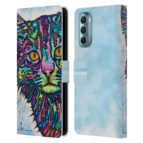 Dean Russo Cats Diligence Leather Book Wallet Case Cover For Motorola Moto G Stylus 5G (2022)