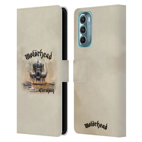 Motorhead Album Covers Aftershock Leather Book Wallet Case Cover For Motorola Moto G Stylus 5G (2022)