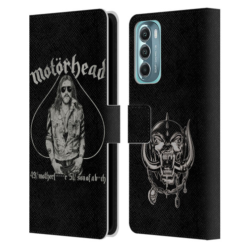 Motorhead Graphics Ace Of Spades Lemmy Leather Book Wallet Case Cover For Motorola Moto G Stylus 5G (2022)