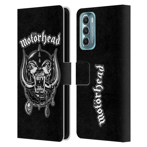 Motorhead Graphics Silver War Pig Leather Book Wallet Case Cover For Motorola Moto G Stylus 5G (2022)