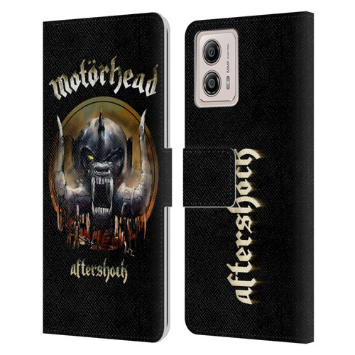 Motorhead Graphics Aftershock Leather Book Wallet Case Cover For Motorola Moto G53 5G