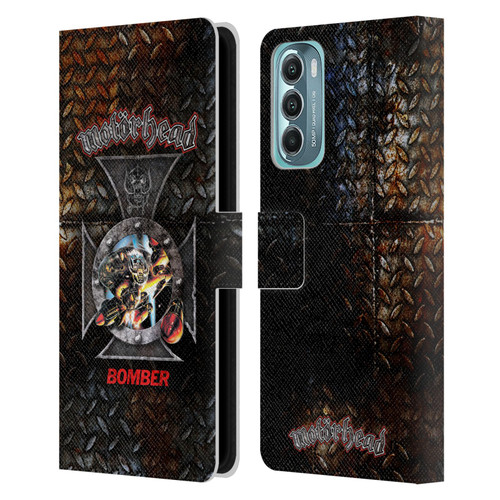 Motorhead Key Art Bomber Cross Leather Book Wallet Case Cover For Motorola Moto G Stylus 5G (2022)