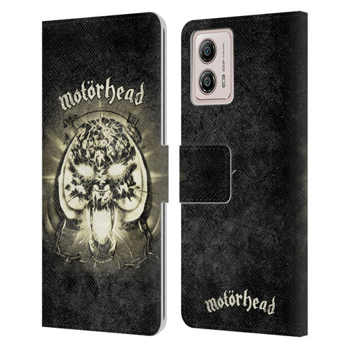 Motorhead Key Art Overkill Leather Book Wallet Case Cover For Motorola Moto G53 5G