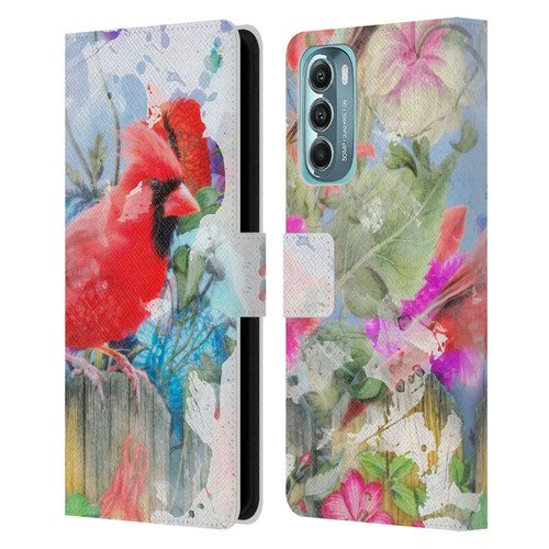 Aimee Stewart Assorted Designs Birds And Bloom Leather Book Wallet Case Cover For Motorola Moto G Stylus 5G (2022)