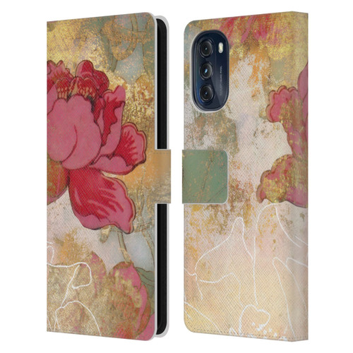 Aimee Stewart Smokey Floral Midsummer Leather Book Wallet Case Cover For Motorola Moto G (2022)