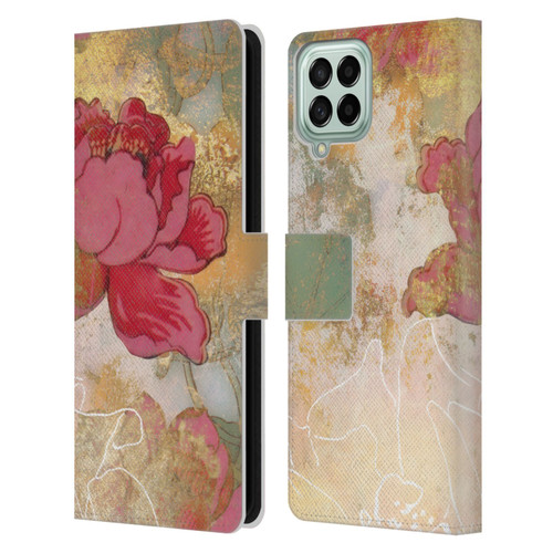 Aimee Stewart Smokey Floral Midsummer Leather Book Wallet Case Cover For Samsung Galaxy M33 (2022)
