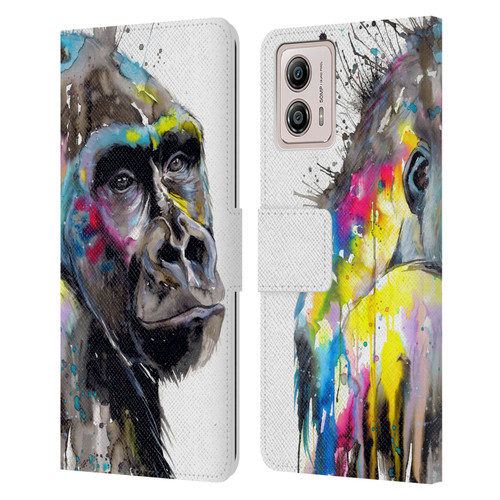 Pixie Cold Animals I See The Future Leather Book Wallet Case Cover For Motorola Moto G53 5G