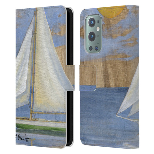 Paul Brent Ocean Serene Sailboat Leather Book Wallet Case Cover For OnePlus 9