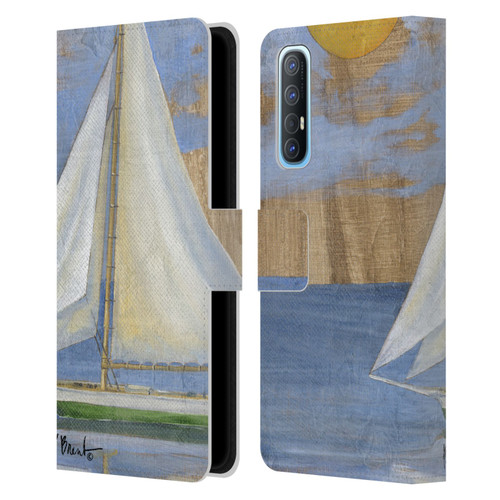 Paul Brent Ocean Serene Sailboat Leather Book Wallet Case Cover For OPPO Find X2 Neo 5G