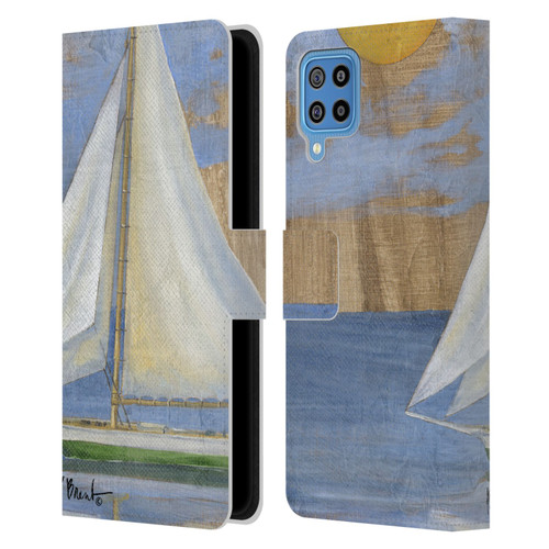 Paul Brent Ocean Serene Sailboat Leather Book Wallet Case Cover For Samsung Galaxy F22 (2021)