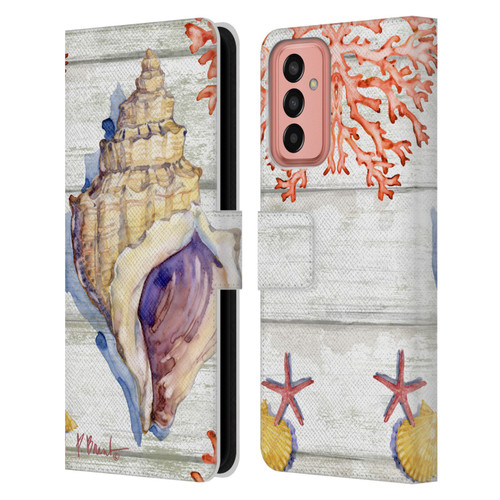 Paul Brent Ocean Bahia Shells Leather Book Wallet Case Cover For Samsung Galaxy M13 (2022)