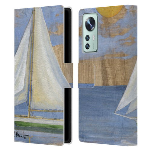 Paul Brent Ocean Serene Sailboat Leather Book Wallet Case Cover For Xiaomi 12