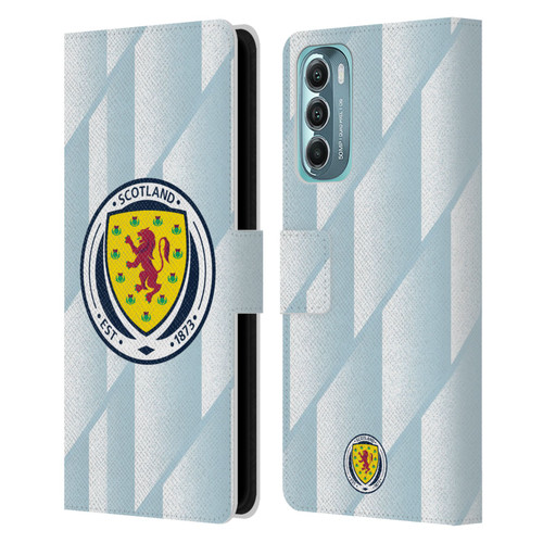 Scotland National Football Team Kits 2020-2021 Away Leather Book Wallet Case Cover For Motorola Moto G Stylus 5G (2022)