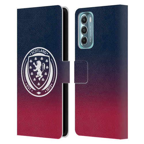 Scotland National Football Team Logo 2 Gradient Leather Book Wallet Case Cover For Motorola Moto G Stylus 5G (2022)