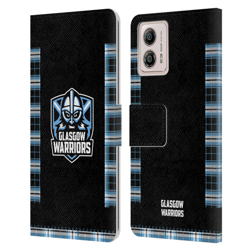 Glasgow Warriors 2020/21 Crest Kit Home Leather Book Wallet Case Cover For Motorola Moto G53 5G