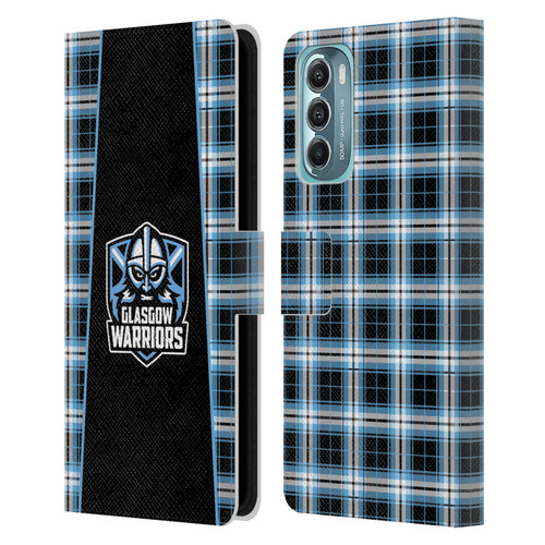 Glasgow Warriors Logo 2 Tartan Leather Book Wallet Case Cover For Motorola Moto G Stylus 5G (2022)