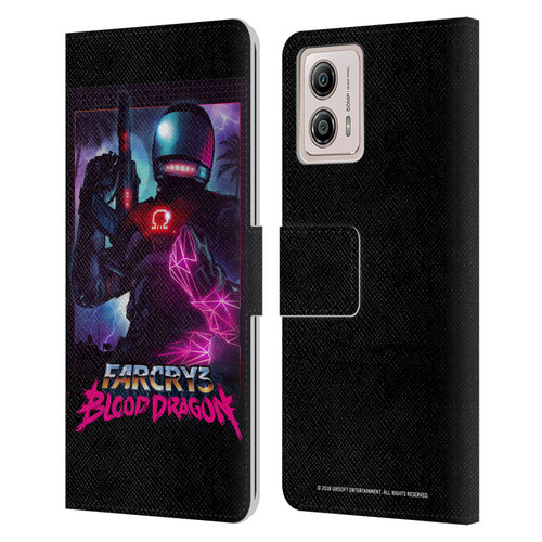 Far Cry 3 Blood Dragon Key Art Omega Leather Book Wallet Case Cover For Motorola Moto G53 5G