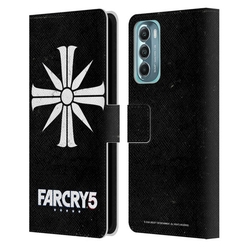 Far Cry 5 Key Art And Logo Distressed Look Cult Emblem Leather Book Wallet Case Cover For Motorola Moto G Stylus 5G (2022)