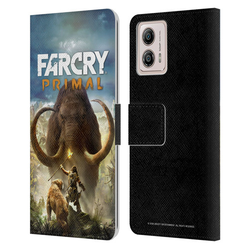 Far Cry Primal Key Art Pack Shot Leather Book Wallet Case Cover For Motorola Moto G53 5G