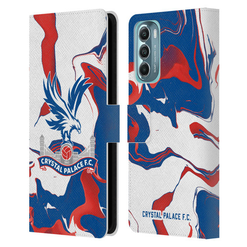 Crystal Palace FC Crest Marble Leather Book Wallet Case Cover For Motorola Moto G Stylus 5G (2022)