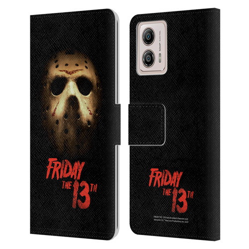 Friday the 13th 2009 Graphics Jason Voorhees Poster Leather Book Wallet Case Cover For Motorola Moto G53 5G