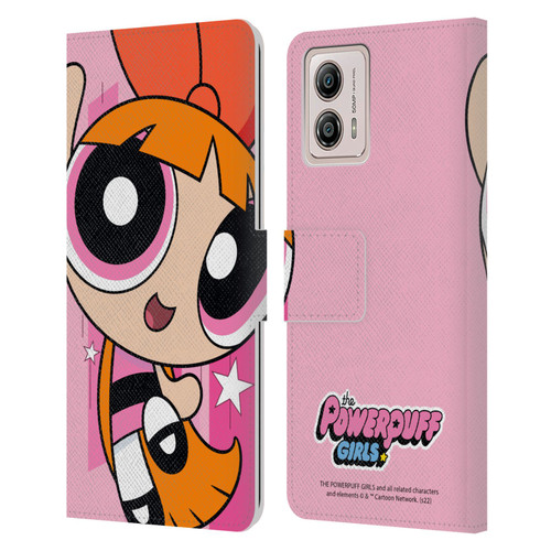 The Powerpuff Girls Graphics Blossom Leather Book Wallet Case Cover For Motorola Moto G53 5G