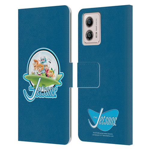 The Jetsons Graphics Logo Leather Book Wallet Case Cover For Motorola Moto G53 5G