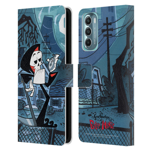 The Grim Adventures of Billy & Mandy Graphics Grim Leather Book Wallet Case Cover For Motorola Moto G Stylus 5G (2022)