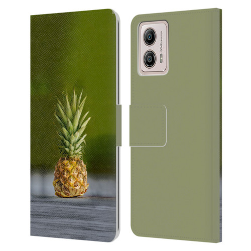 Pixelmated Animals Surreal Pets Pineapple Turtle Leather Book Wallet Case Cover For Motorola Moto G53 5G