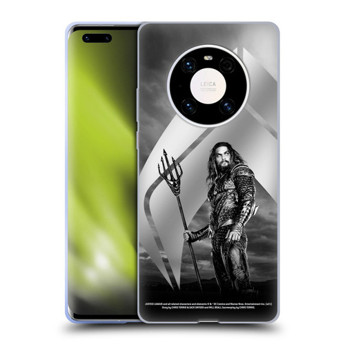 Zack Snyder's Justice League Snyder Cut Character Art Aquaman Soft Gel Case for Huawei Mate 40 Pro 5G