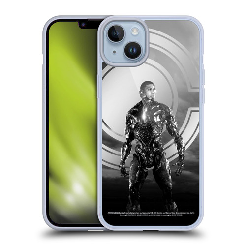 Zack Snyder's Justice League Snyder Cut Character Art Cyborg Soft Gel Case for Apple iPhone 14 Plus