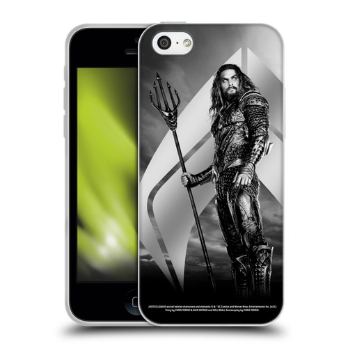 Zack Snyder's Justice League Snyder Cut Character Art Aquaman Soft Gel Case for Apple iPhone 5c