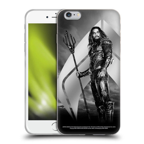 Zack Snyder's Justice League Snyder Cut Character Art Aquaman Soft Gel Case for Apple iPhone 6 Plus / iPhone 6s Plus